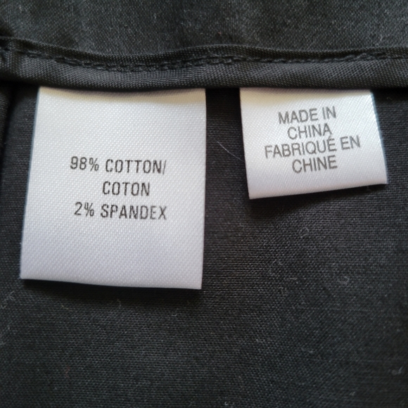 Lili Bleu Black Brushed Cotton A-Line Midi Skirt Inverted Pleats Hem Detail 10 - Picture 8 of 11